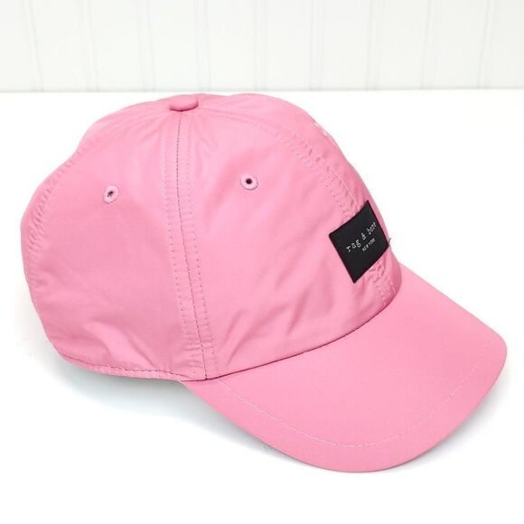 Rag & Bone Addison Baseball Cap in Magenta main image 12